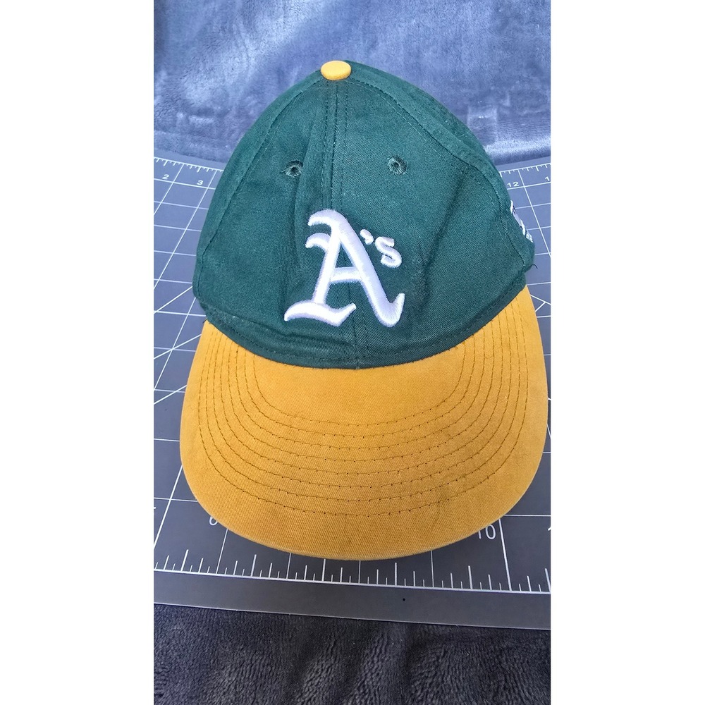 Vintage Oakland Athletics MLB Youth Baseball Cap OC Sports Green Gold Adjustable